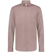 State of Art casual overhemd wijde fit roze effen katoen