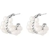 Yehwang Statement oorbellen- parels- Zilver- RVS- | Cadeau voor haar | Tieners | Moederdag
