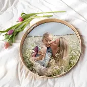 Yoursurprise Rond dienblad bedrukken - Houtlook - 40 cm