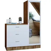 Kalune Design Kledingkast Melbourne | mdf bruin 40x140x45 cm kledingkasten | NADUVI