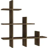 Hannah Home Wandrek Juke | mdf bruin 81.8x80x18 cm wandrekken | NADUVI