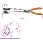 Beta Bougiekaptang, 15° gebogen bekken 1474L - 014740010