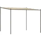 vidaXL Prieel 3x3 m 180 g/m² stof en staal beige
