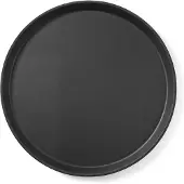 Multi Dienblad antislip rubber oppervlak, rond, ø: 405 mm, zwart
