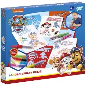 Creative Craft Group PAW Patrol 5 magische spraypennen blaaspennen met sjablonen - creatief speelgoed knutselset tekenen schilderen cadeautip knutselen speelgoed jongens en meisjes