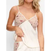 Lingadore Night Slaapshirt Powder Puff | Maat: 3XL | Kleur: Beige