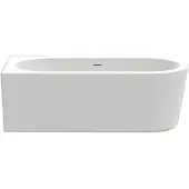 Xenz Charley half vrijstaand hoekbad 180x80 cm links wit