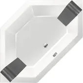 Xenz Ligbad Society 145 6-hoekig 145x145x50 cm Inbouw Acryl Wit