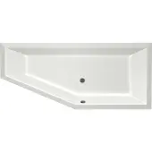 Xenz Society Compact hoekbad 170x75 cm rechts mat wit