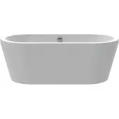 Xenz Vrijstaand Ligbad Noa 170 x 80 Cm Wit Afvoer Wit