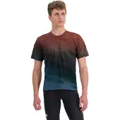 Sportful Flow Giara Technisch T-shirt Blauw/Rood || Maat: L