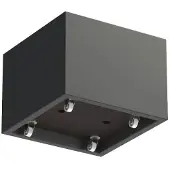 HetTuinstel.nl Polyester plantenbak 80x80x60cm - Met wielen