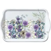 Ambiente Tray Melamine Lunaria Green 13x21cm Paars paars Ambiente Dienblad