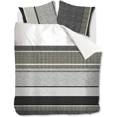 Beddinghouse Dekbedovertrek Benthe Grey Katoen-140 x 200 / 220 cm | 1-Persoons