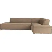 Zuiver Fat Freddy Rib Hoekbank Rechts - Caramel