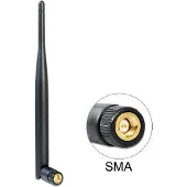 DeLOCK WLAN WiFi 5 2.4/5 GHz antenne - omnidirectioneel - SMA (m) - 4-5 dBi / zwart