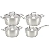 Habonne Queen triply pannenset 4 delig rvs
