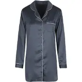 Lingadore Night Nachthemd Nine Iron | Maat: S | Kleur: Donker Grijs