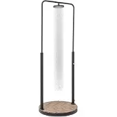 Blumfeldt Sumatra Falls Round buitendouche WPC aluminium Ø 80 cm rond