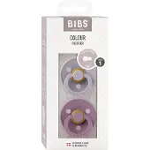 BIBS Fopspeen Mauve/Fossil Grey 0-6mnd 2st