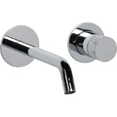BLUE LABEL Brondby Facet Inbouw Wastafelkraan 18cm - Chroom - Messing - Kranen, Wastafelkranen, Inbouw Wastafelkranen - 8711802004470