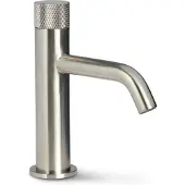 BLUE LABEL Brondby Facet Wastafelkraan - Geborsteld Nikkel PVD - Zonder Waste - Messing - Kranen, Wastafelkranen, Opbouw Wastafelkranen