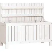 vidaXL Tuinkist, wit, 108x42,5x54 cm, massief hout, grenen
