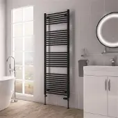 Eastbrook Biava multirail handdoekradiator 60x170cm 1072W zwart mat