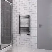 Eastbrook Tuscan Square multirail handdoekradiator 50x80cm 425W zwart mat