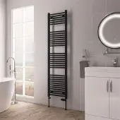 Eastbrook Biava multirail handdoekradiator 45x170cm 843W zwart mat