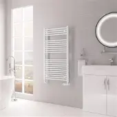 Eastbrook Biava multirail handdoekradiator 60x110cm 695W wit glans