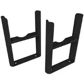 Eastbrook Rivassa voetsteuntjes voor 4 koloms radiator zwart mat