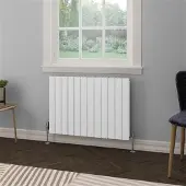 Eastbrook Hadleigh radiator 85x60cm aluminium 1407W wit mat