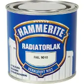 Hammerite radiatorlak RAL 9010 gebroken wit hoogglans 250 ml