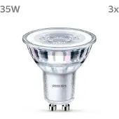 Philips GU10 LED spot | 2700K | 3.5W (35W) | 3 stuks