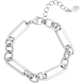 Yehwang Bracelet Funky Chain- Armbanden- Zilver-- Moederdag cadeautje - cadeau voor haar - mama