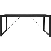 Starfurn Eettafel Boaz Black | 220 cm (Zwart, 220x90x76cm)