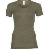 Engel - Women's Unterhemd S/S - Merino-ondergoed 34/36, olijfgroen