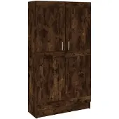 vidaXL Boekenkast 82,5x30,5x150 cm bewerkt hout gerookt eikenkleurig