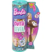 Barbie Poupée Cutie Reveal Série Jungle avec singe