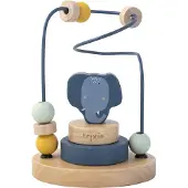 Trixie Houten Kralenframe - Mrs. Elephant - Houten Bead Maze - Educatief speelgoed - Voor Jongens & Meisjes - Olifant