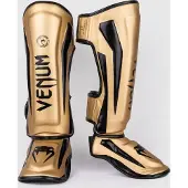 Venum Elite Kickboks Scheenbeschermer - GOLD/BLACK - XL