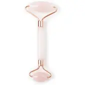 Oolaboo Rose Quartz Beauty Roller in Luxury Black Pouch 8x20cm