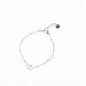 Go Dutch Label Armband met Hartjes Rosé