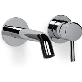 BLUE LABEL Brondby XL Inbouw Wastafelkraan 18cm - Chroom - Messing - Kranen, Wastafelkranen, Inbouw Wastafelkranen - 8711802004234