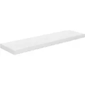 vidaXL Wandschap zwevend 90x23,5x3,8 cm MDF hoogglans wit