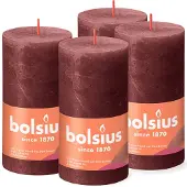 Bolsius stompkaars Rustiek (Ø6,8x13 cm) (set van 4)