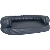 vidaXL Hondenmand ergonomisch schuim 88x65 cm kunstleer donkerblauw