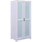 Interlink Publishing Kinderkledingkast Prati Salvia | 92 x 59,5 x 205 cm | Spaanplaathout | Veelkleurig