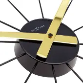 Nextime Wandklok Plug Inn Ø58cm Plastic Goud